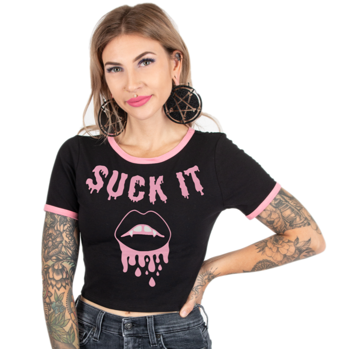SUCK IT CROP TOP