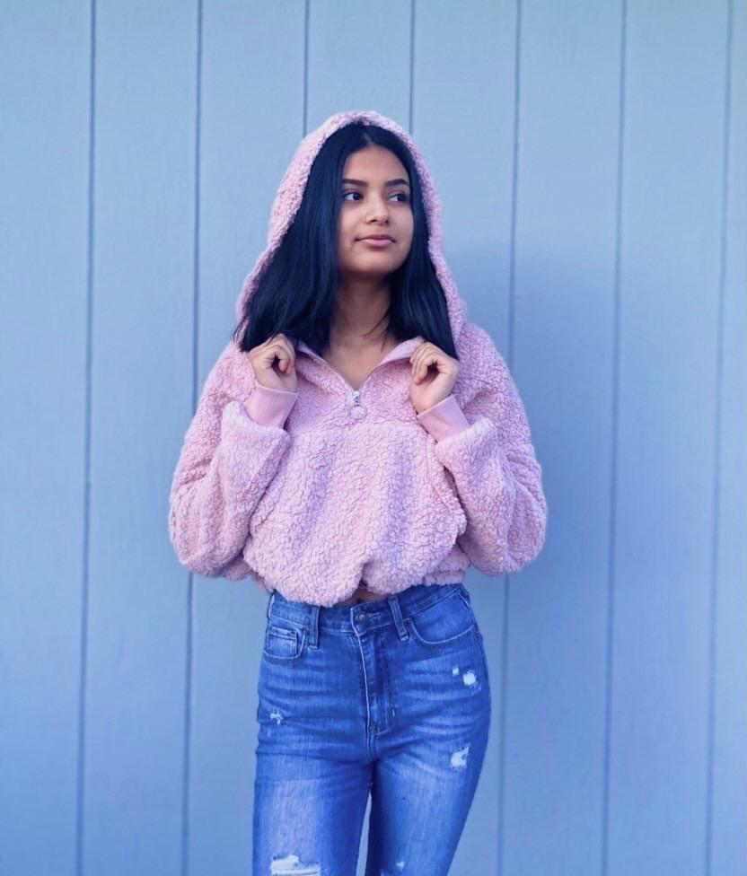 COZY NIGHTS TEDDY SWEATER (PINK) Outerwear LARGE