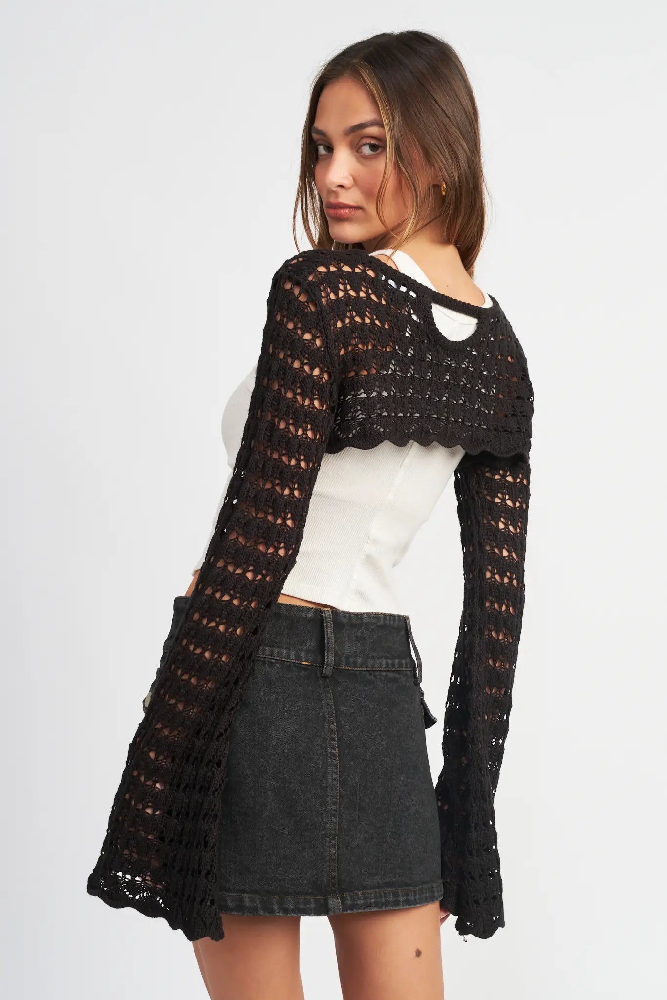 MORTICIA CROP BOLERO TOP