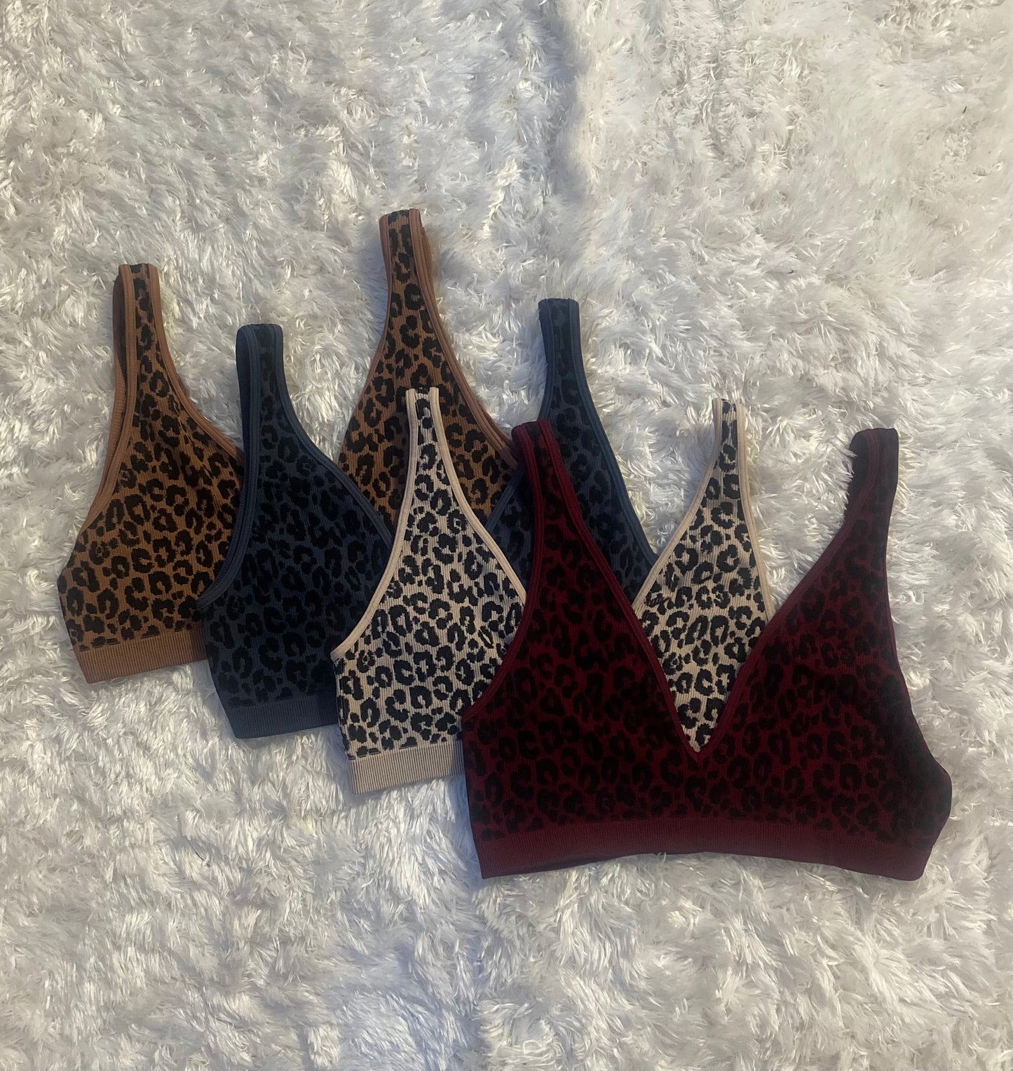 Seamless Leopard Bra