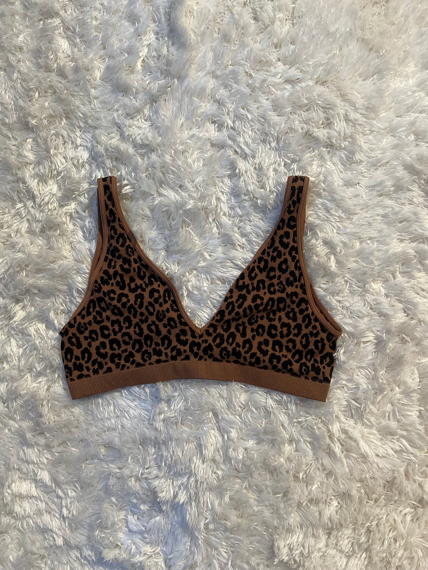 Seamless Leopard Bra