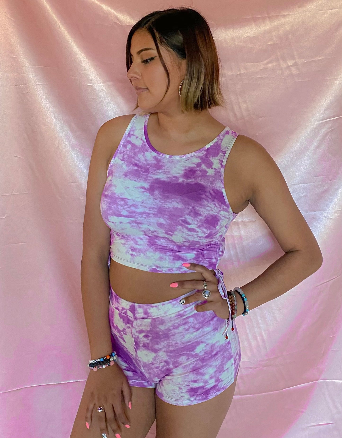 HEAD IN THE CLOUDS 2 PIECE SET (PURPLE)