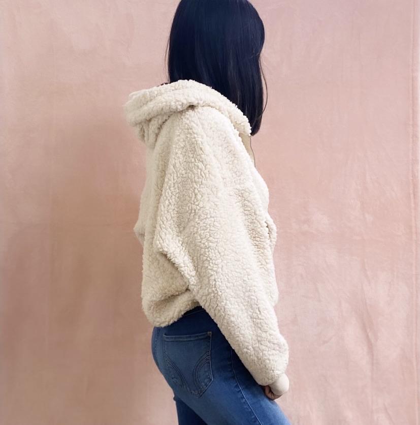 COZY NIGHTS TEDDY SWEATER (CREAM) Outerwear MEDIUM 