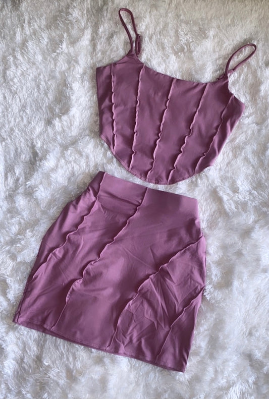 Sweetheart 2 Piece Set (MAUVE)