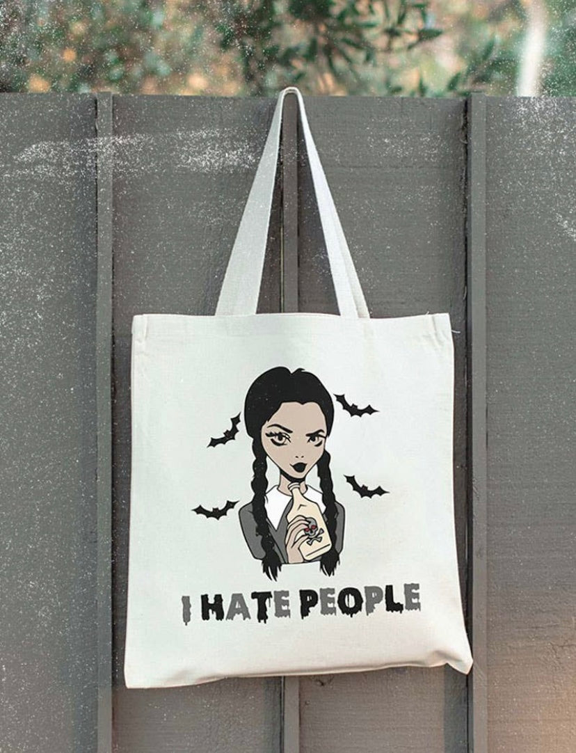 I HATE PEOPLE WEDNESDAY TOTE